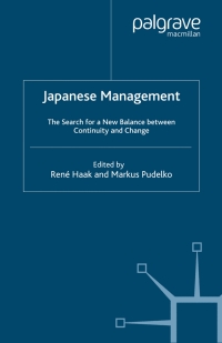 Cover image: Japanese Management 1st edition 9781349521128