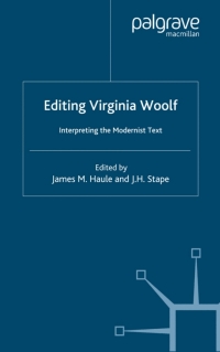 Cover image: Virginia Woolf 1st edition 9780333770450