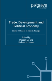 Imagen de portada: Trade, Development and Political Economy 1st edition 9780333790342