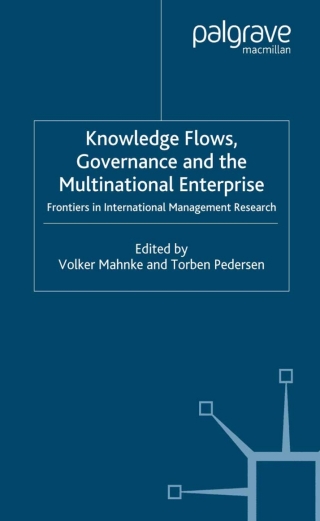 Cover image: Knowledge Flows, Governance and the Multinational Enterprise 1st edition 9781403933119