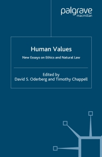 Titelbild: Human Values 1st edition 9781403918109
