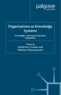 Imagen de portada: Organizations as Knowledge Systems 1st edition 9781403911407