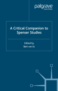 صورة الغلاف: A Critical Companion to Spenser Studies 9781403920270