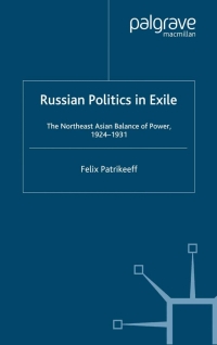 Imagen de portada: Russian Politics in Exile 9780333730188