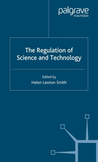 Cover image: The Regulation of Science and Technology 1st edition 9780333790458