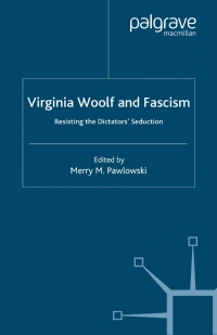 Imagen de portada: Virginia Woolf and Fascism 9781349420964