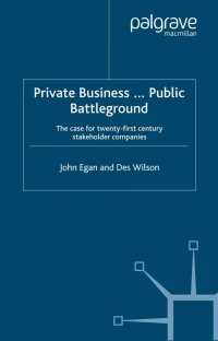 Titelbild: Private Business-Public Battleground 9781349425549