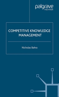 Omslagafbeelding: Competitive Knowledge Management 9780333948316