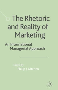 Omslagafbeelding: The Rhetoric and Reality of Marketing 1st edition 9781349431342