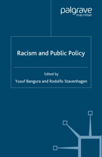 Cover image: Racism and Public Policy 1st edition 9781403949165