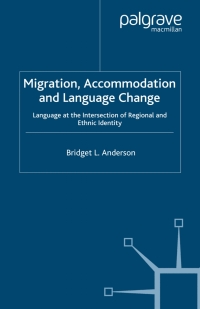 Titelbild: Migration, Accommodation and Language Change 9780230008861
