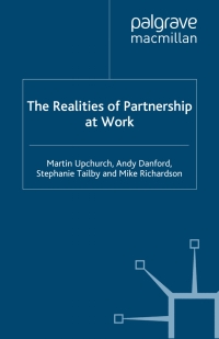 صورة الغلاف: The Realities of Partnership at Work 9780230006973