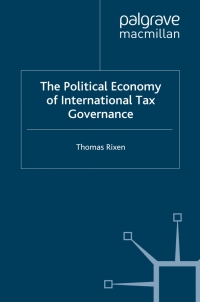 Titelbild: The Political Economy of International Tax Governance 9781349353590