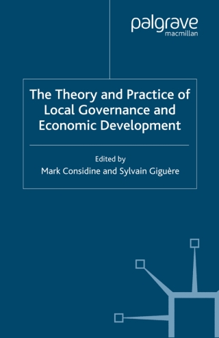 Omslagafbeelding: The Theory and Practice of Local Governance and Economic Development 9780230500600