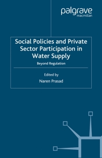 Imagen de portada: Social Policies and Private Sector Participation in Water Supply 9780230520820