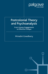 Imagen de portada: Postcolonial Theory and Psychoanalysis 9780230521636