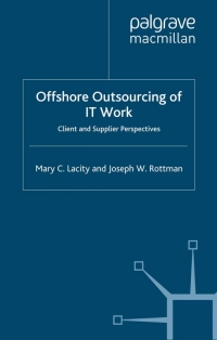Imagen de portada: Offshore Outsourcing of IT Work 9780230521858