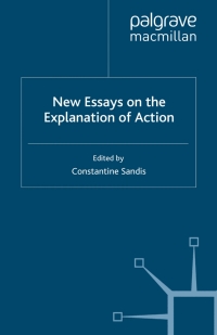 Imagen de portada: New Essays on the Explanation of Action 9780230522022