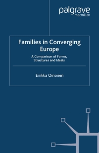 表紙画像: Families in Converging Europe 9780230527249