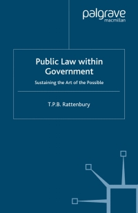 Imagen de portada: Public Law within Government 9781349362813