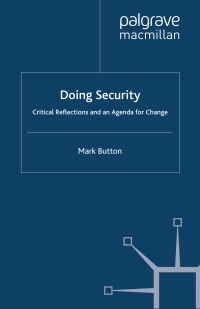 Cover image: Doing Security 9780230553118