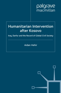 Cover image: Humanitarian Intervention after Kosovo 9781349359851