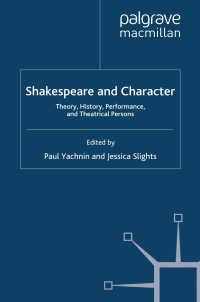 Cover image: Shakespeare and Character 9780230572621