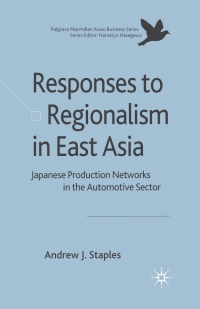 Immagine di copertina: Responses to Regionalism in East Asia 9780230516250