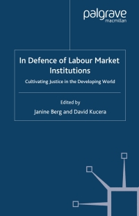 Cover image: In Defence of Labour Market Institutions 9780230538054