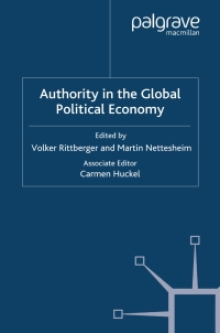 表紙画像: Authority in the Global Political Economy 9780230573895
