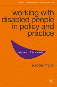 Imagen de portada: Working with Disabled People in Policy and Practice 1st edition 9780230580787