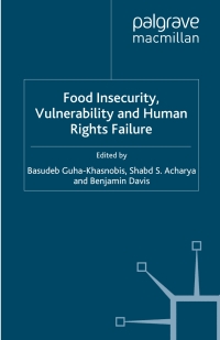 Imagen de portada: Food Insecurity, Vulnerability and Human Rights Failure 9781349363377