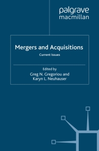 Omslagafbeelding: Mergers and Acquisitions 9781349363629