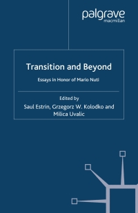 Cover image: Transition and Beyond 9780230546974