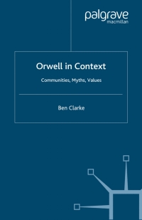 Cover image: Orwell in Context 9780230517691
