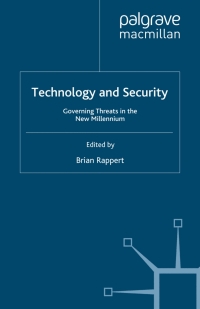 Imagen de portada: Technology and Security 9780230019706
