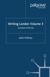 Cover image: Writing London 9780230008953