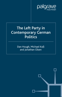 Cover image: The Left Party in Contemporary German Politics 9780230019072