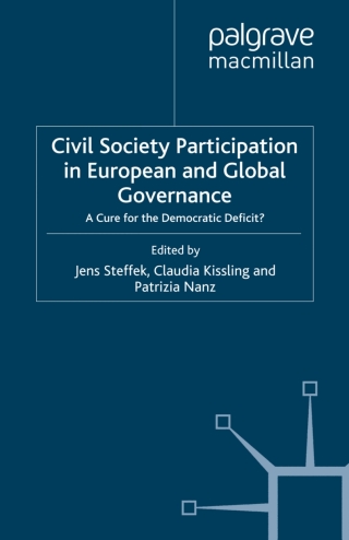 Cover image: Civil Society Participation in European and Global Governance 9780230006393