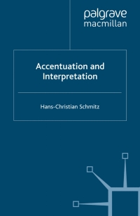 Cover image: Accentuation and Interpretation 9781349280735