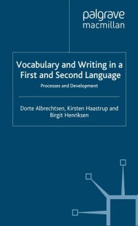 صورة الغلاف: Vocabulary and Writing in a First and Second Language 9781403939661