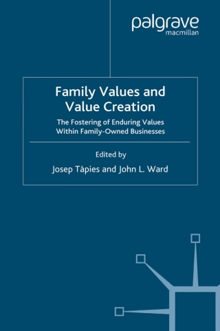 Cover image: Family Values and Value Creation 9780230212190