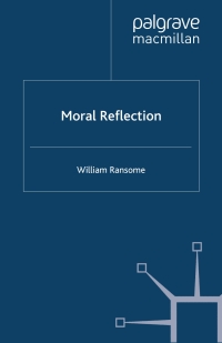 Cover image: Moral Reflection 9780230220386