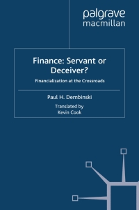 Imagen de portada: Finance: Servant or Deceiver? 9780230220379