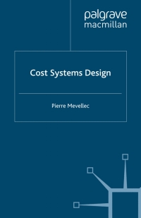 表紙画像: Cost Systems Design 9780230224421