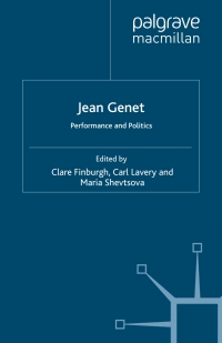 Imagen de portada: Jean Genet: Performance and Politics 9781403994806