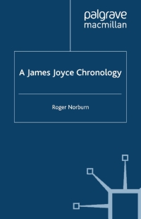 صورة الغلاف: A James Joyce Chronology 9781349511433
