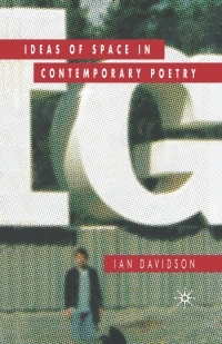 Cover image: Ideas of Space in Contemporary Poetry 9781403997715