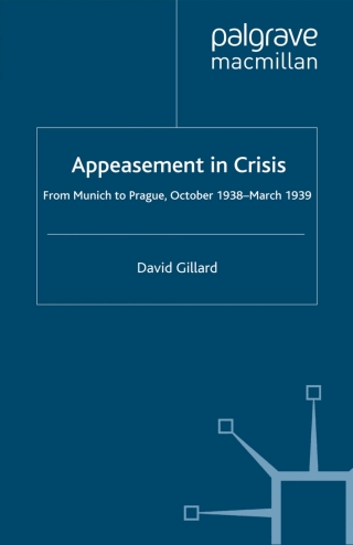 Cover image: Appeasement in Crisis 9780230500402