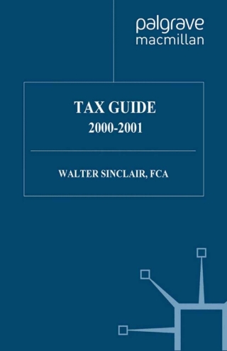 Cover image: Tax Guide 2000–2001 9780333946022